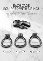 JEUSN Electric Shock Chastity Cage
