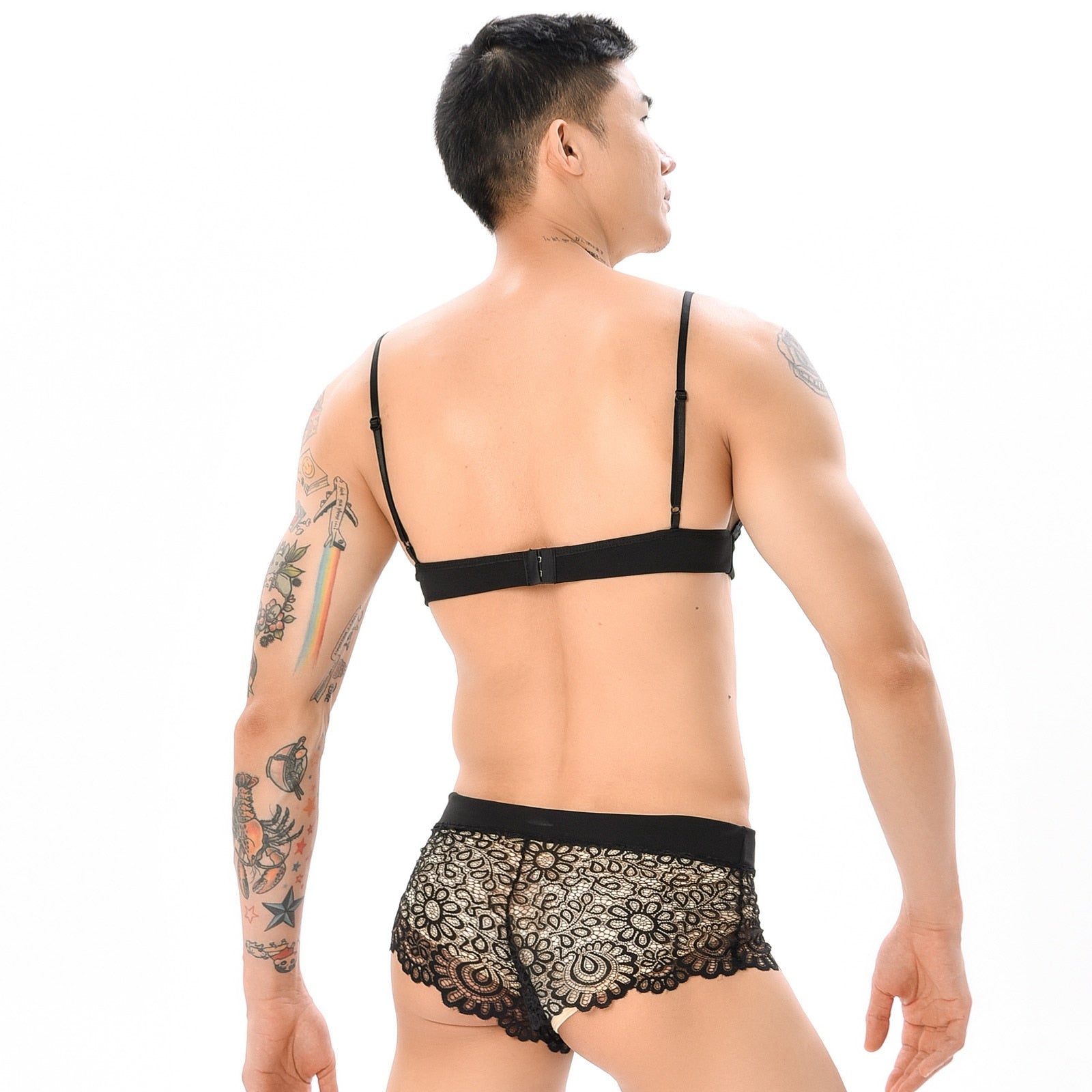 Erotic Lace Two-Piece Lingerie Set - Panties - Twisted Jezebel