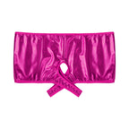 Metallic Sissy Crotchless Booty Shorts - Panties - Twisted Jezebel
