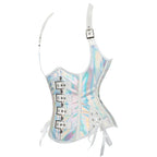 Steamsissy Synth Leather Shimmering Bustier