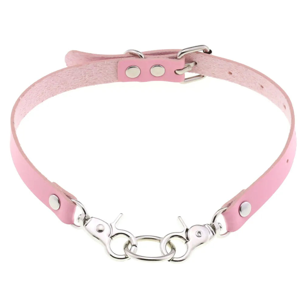 DEZI Choke Collars, Pink Sissy - Collars - Twisted Jezebel