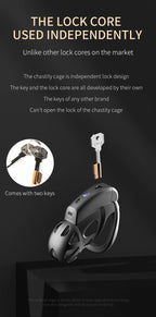 JEUSN Electric Shock Chastity Cage