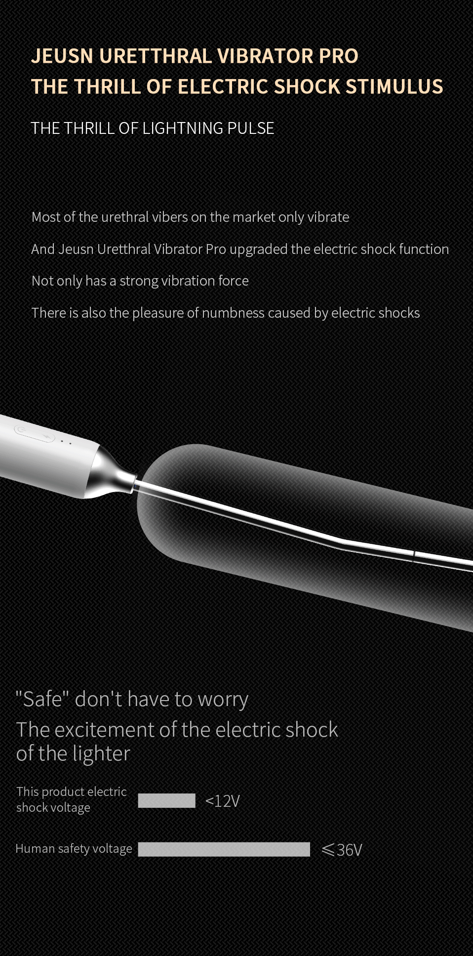 JEUSN Electric Shock Urethral Sound