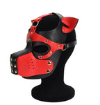 Synth Leather Demented Pup Mask
