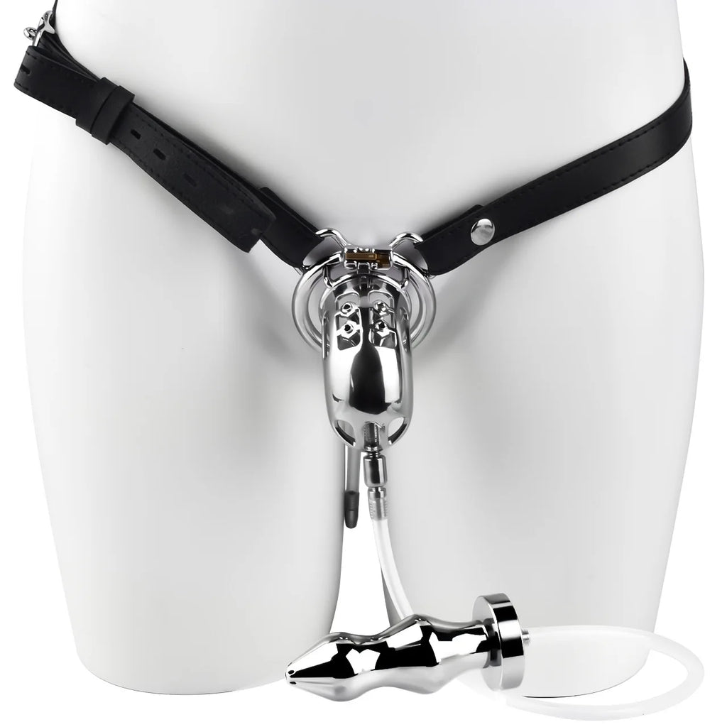 Watersports Enema Chastity Cage