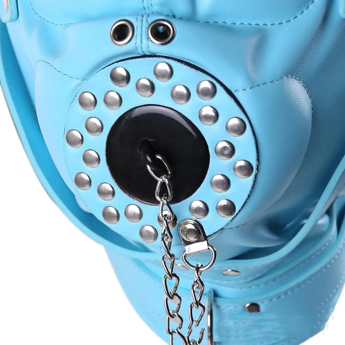 Synth Leather Full BDSM Hood