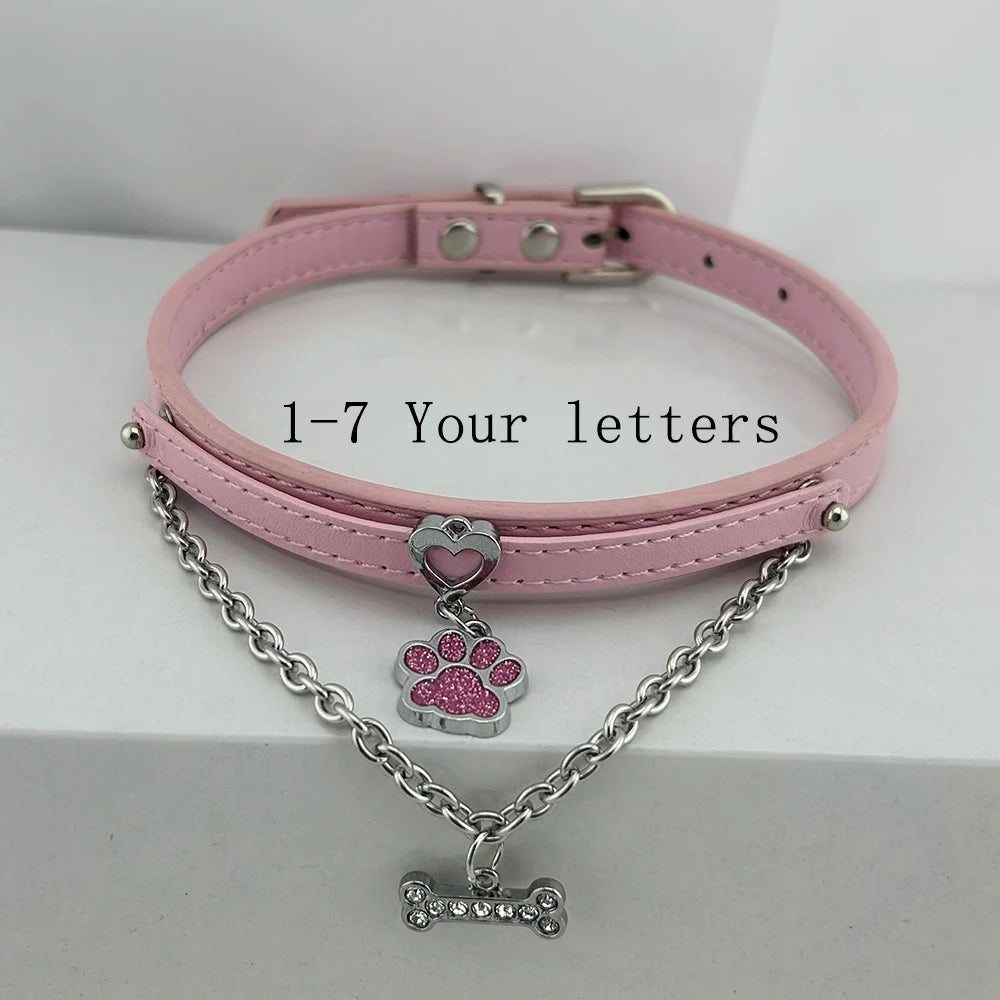 Personalized Rhinestone Puppy Collar