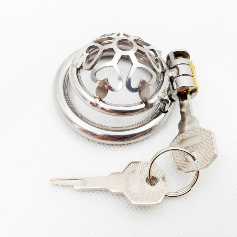 Steel Hearts Chastity Cage