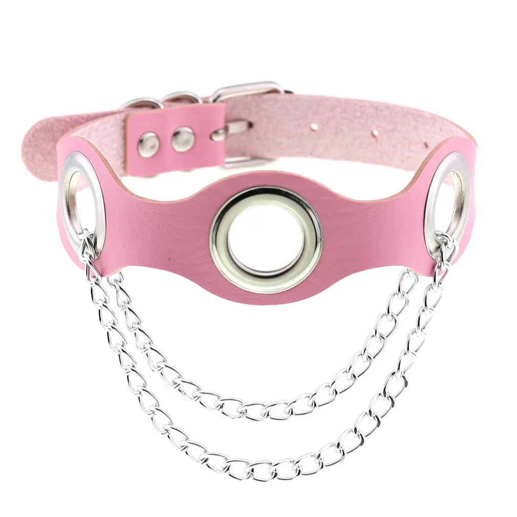 DEZI Choke Collars, Pink Sissy - Collars - Twisted Jezebel