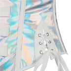 Steamsissy Synth Leather Shimmering Bustier