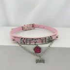 Personalized Rhinestone Puppy Collar