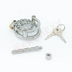 Fractal Zero Chastity with Scrotum Lock & Optional Catheter