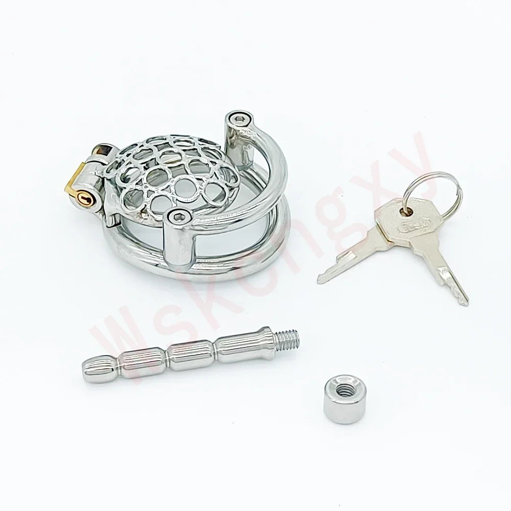 Fractal Zero Chastity with Scrotum Lock & Optional Catheter