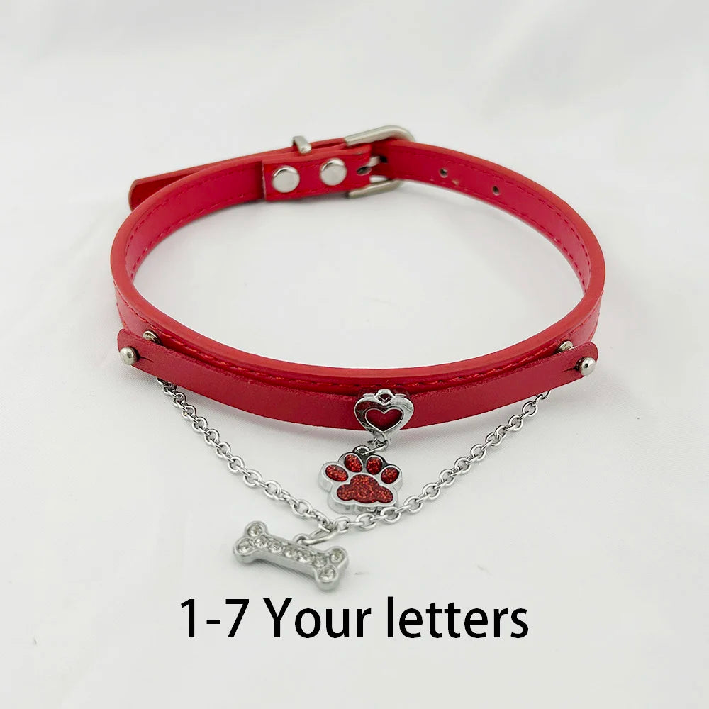 Personalized Rhinestone Puppy Collar