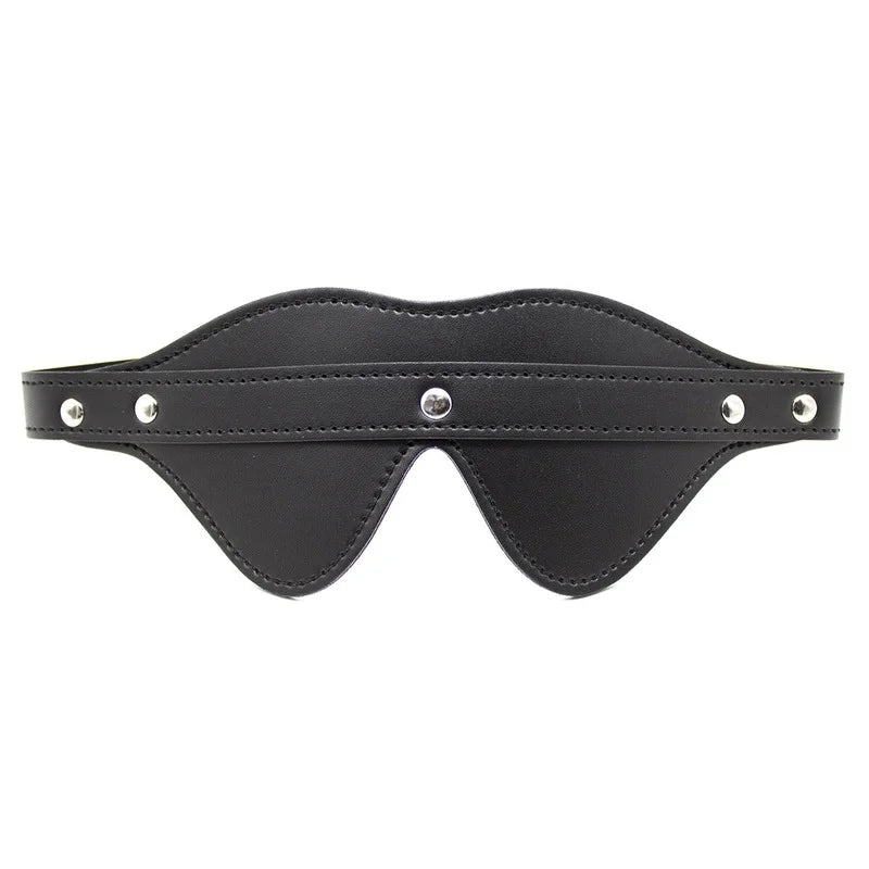 J Rue Synth Leather Blindfolds