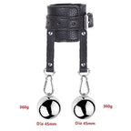 Purple Tulip Adjustable Leather Scrotal Stretcher - Ball Stretcher - Twisted Jezebel