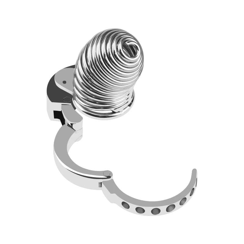 Adjustable Spiraled Cock Cage - Chastity Cages - Twisted Jezebel