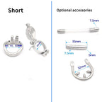 Stainless Steel Sub Hatch Chastity Cage
