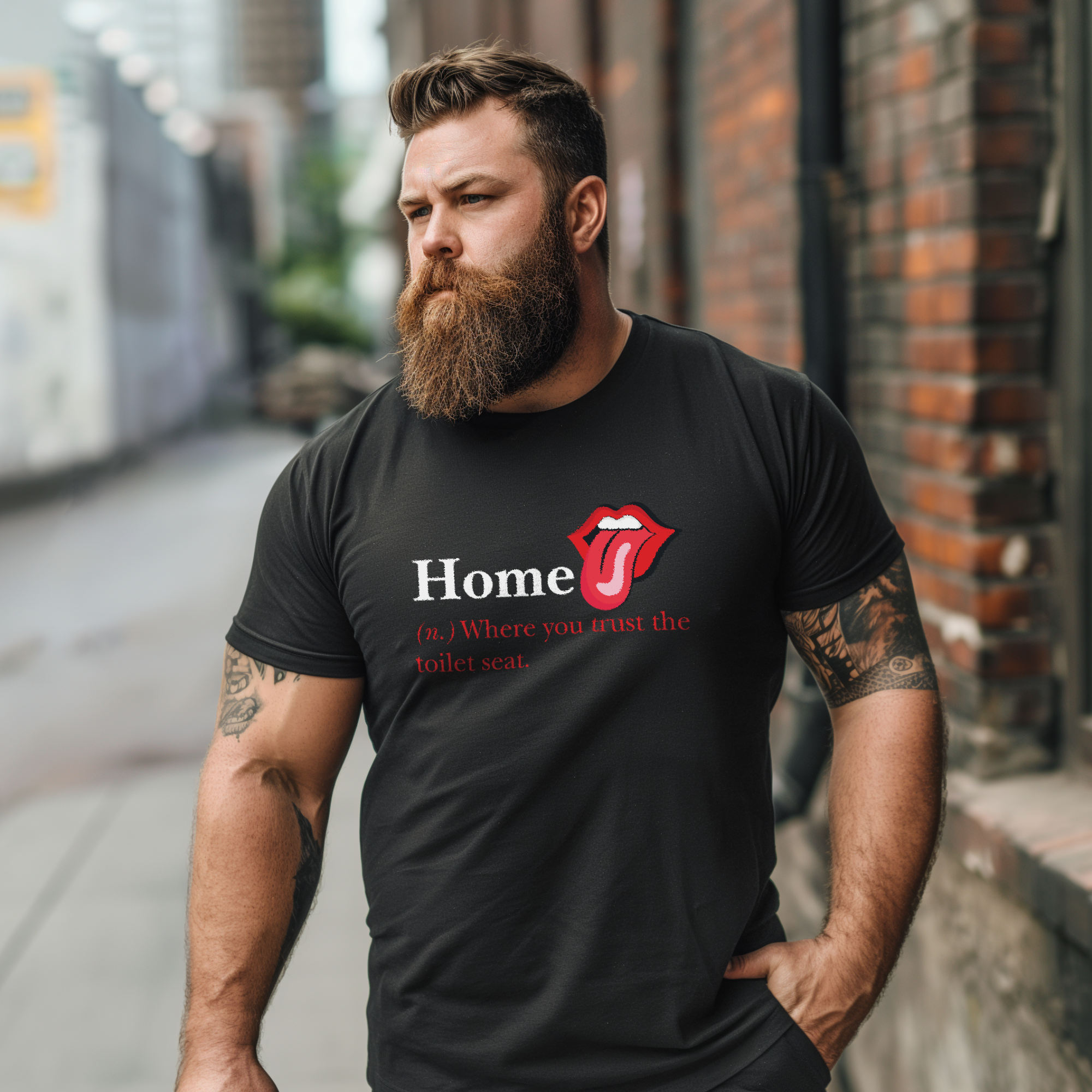 Home: Where You Trust the Toilet Tee, Tongue Edition