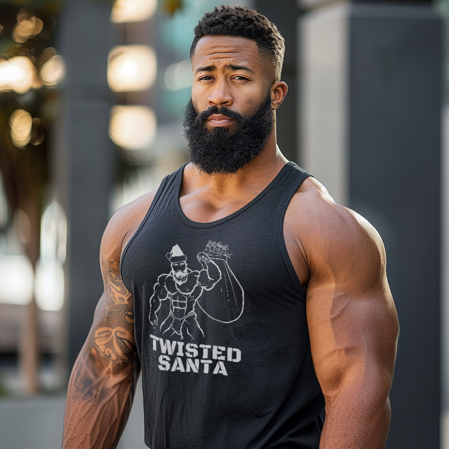 Twisted Santa Muscle-Bear Tank