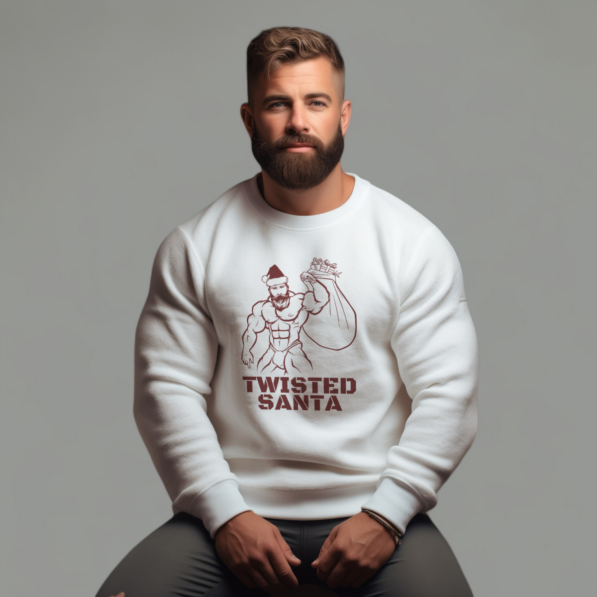 Twisted Santa Gildan Pullover