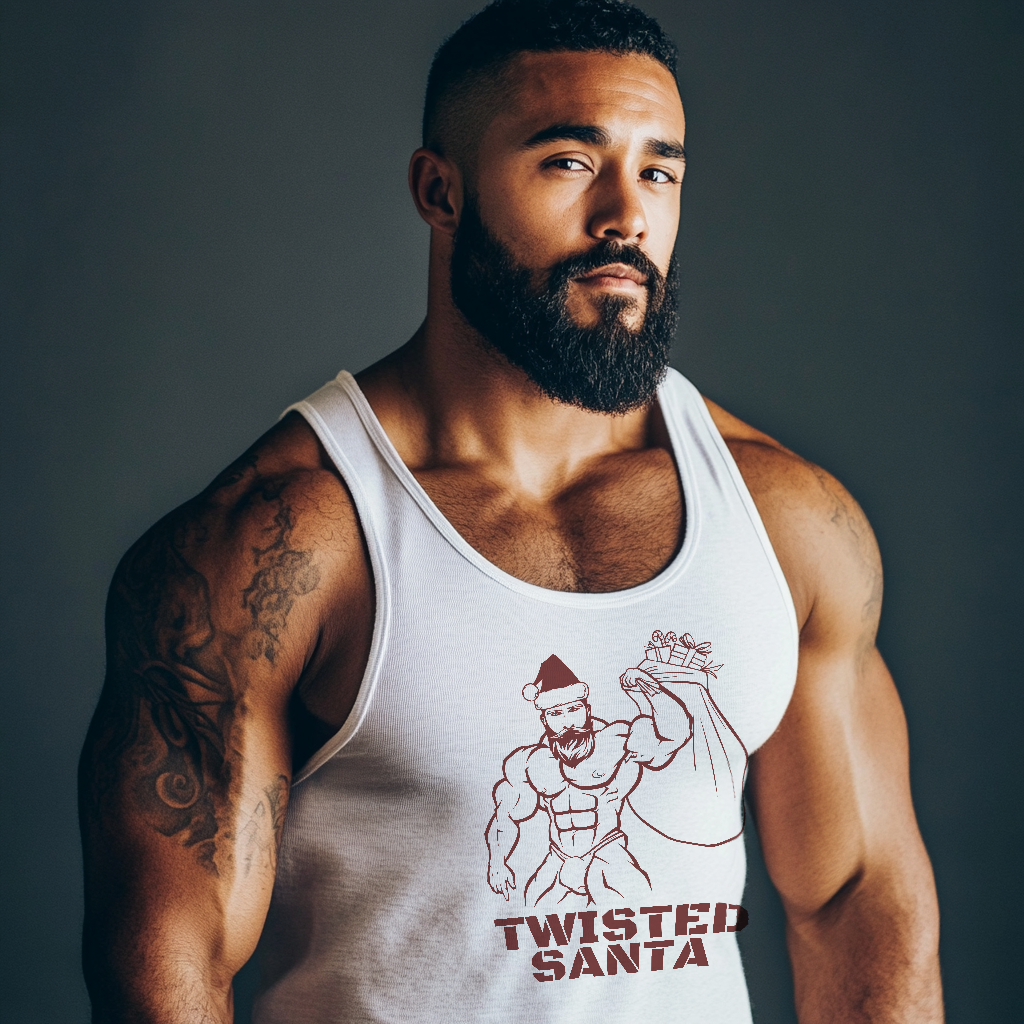 Twisted Santa Muscle-Bear Tank
