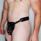 Synth Leather Chastity Harness