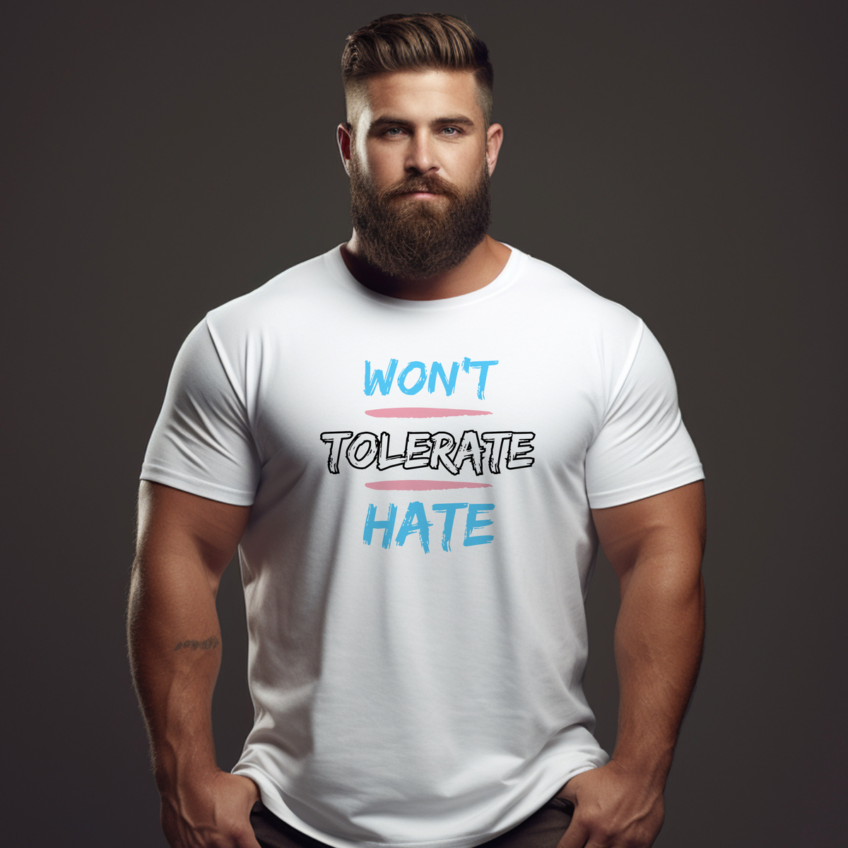 Won't Tolerate Hate Trans Pride Edition Tee