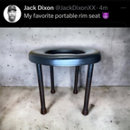 The Big Rim Cushioned, Travel Rimming Chair