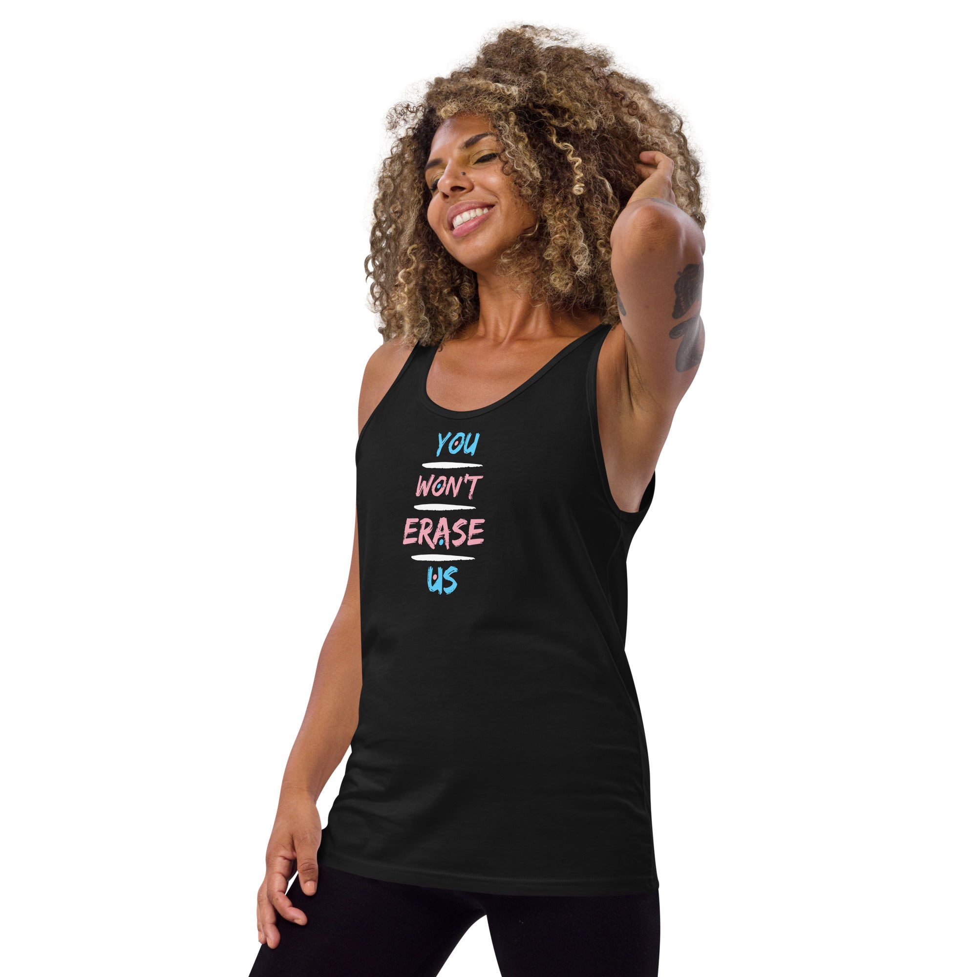 You Won't Erase Us Trans Tank