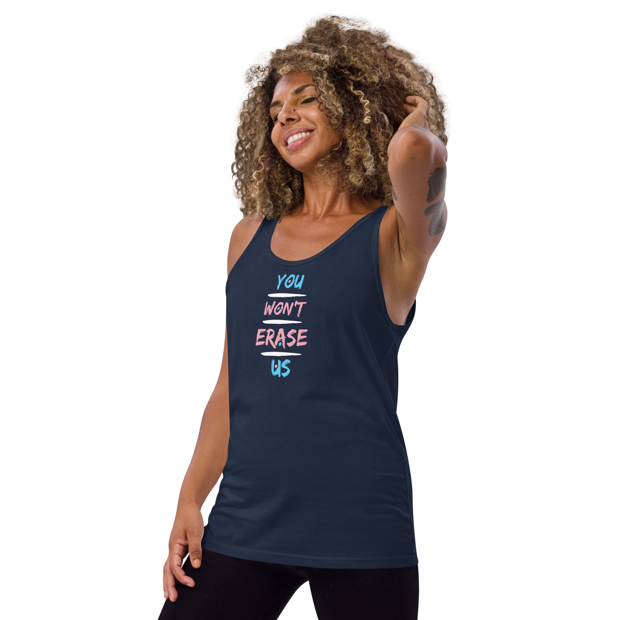 You Won't Erase Us Trans Tank