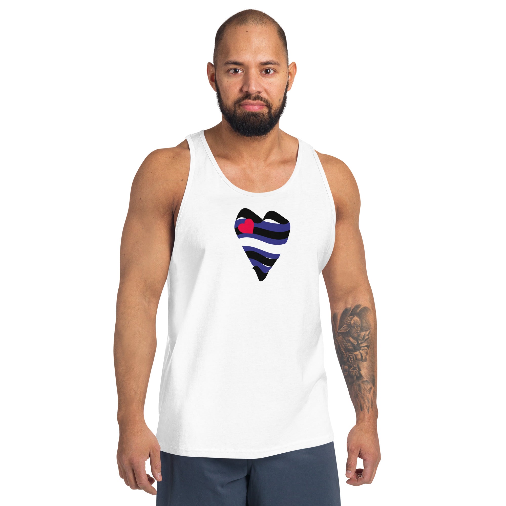 Leather Heart Tank - Tank - Twisted Jezebel