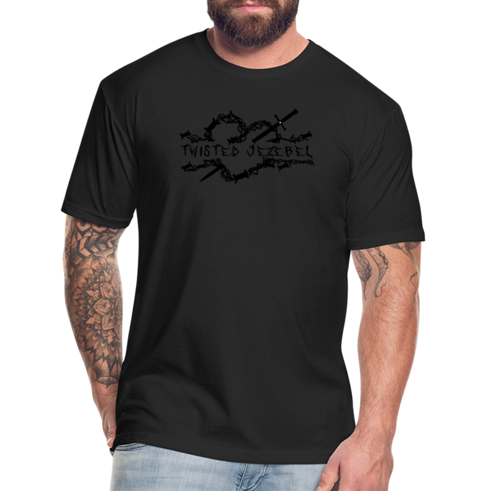 TJ Heart Black - Tee - Twisted Jezebel
