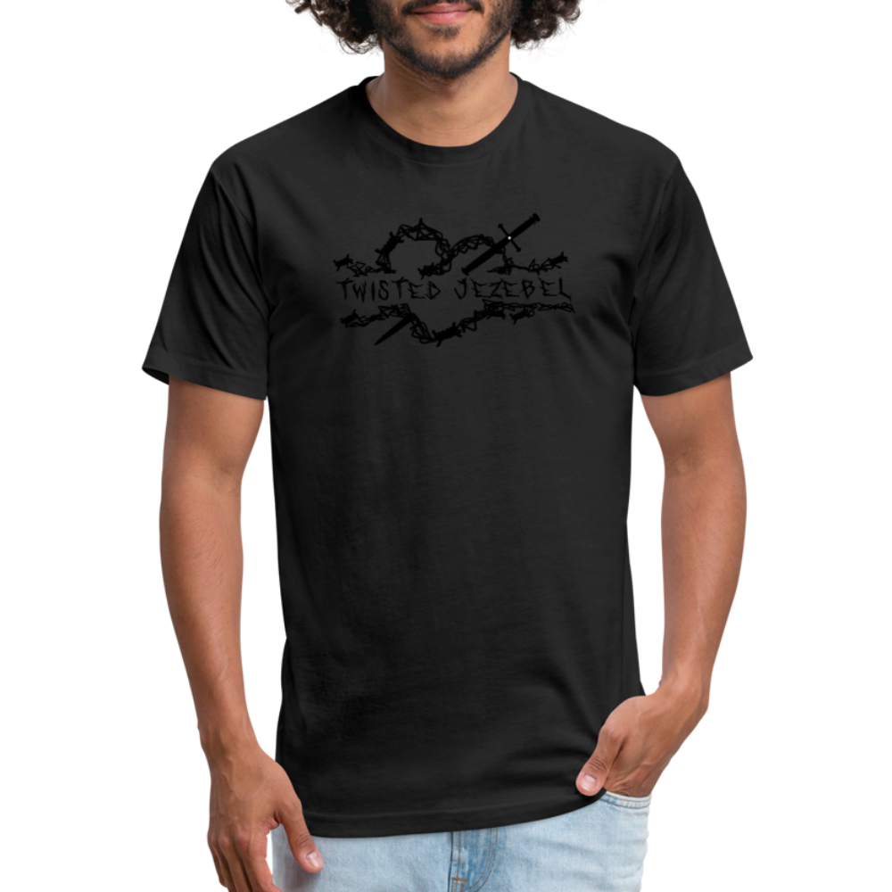 TJ Heart Black - Tee - Twisted Jezebel