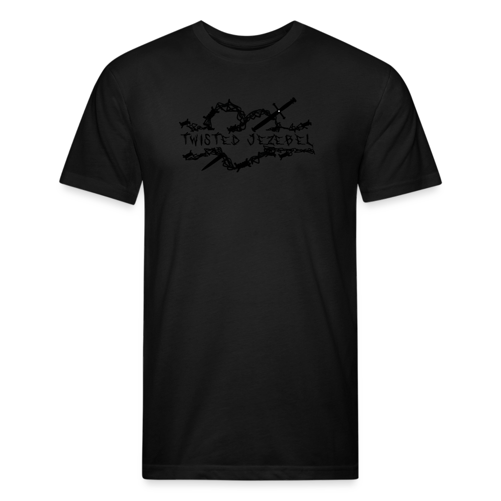 TJ Heart Black - Tee - Twisted Jezebel