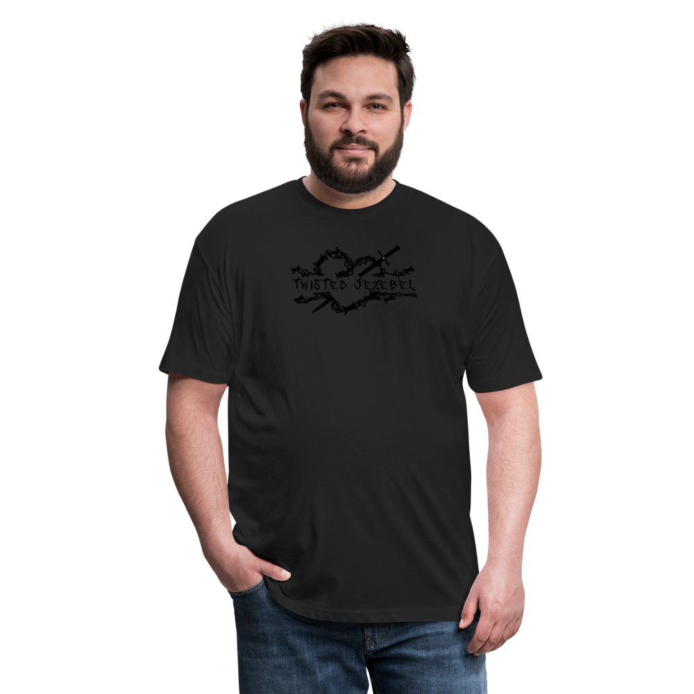 TJ Heart Black - Tee - Twisted Jezebel