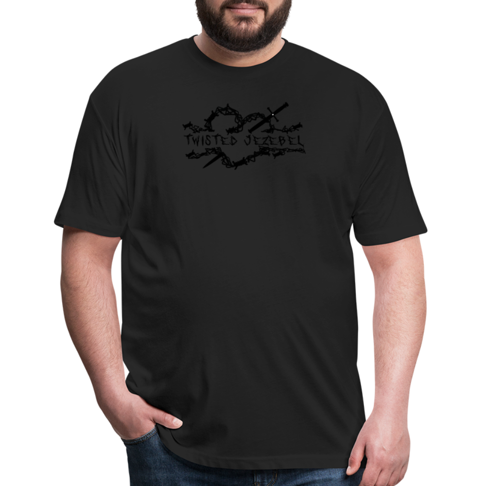 TJ Heart Black - Tee - Twisted Jezebel