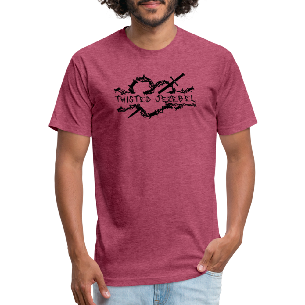TJ Heart Black - Tee - Twisted Jezebel