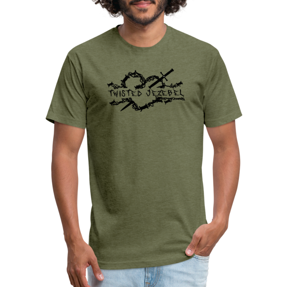 TJ Heart Black - Tee - Twisted Jezebel