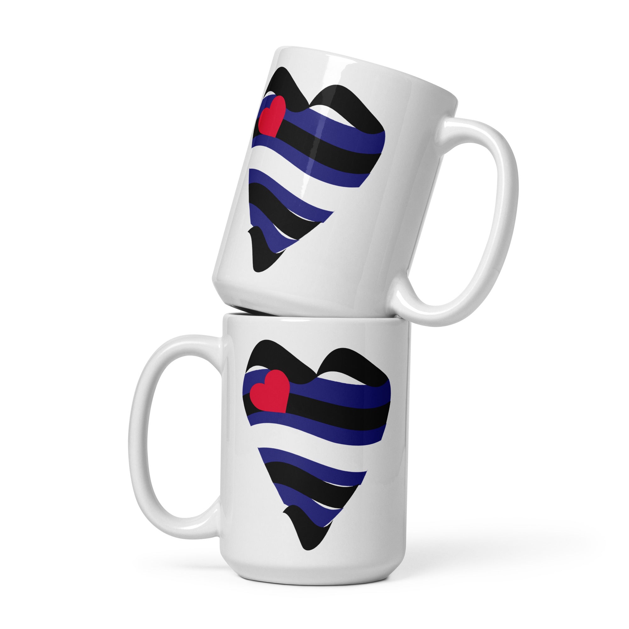 Leather Heart Mug - mug - Twisted Jezebel