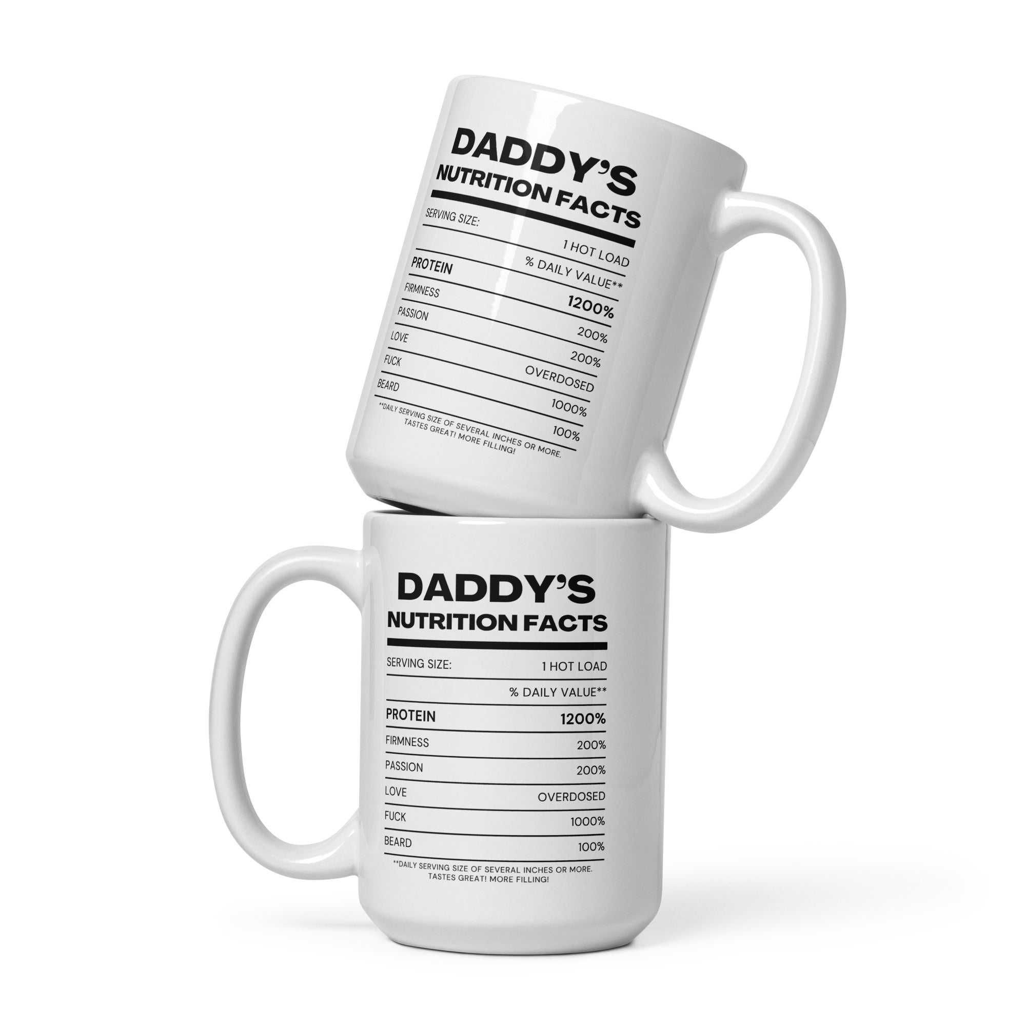Daddy's Nutrition Facts Mug - mug - Twisted Jezebel
